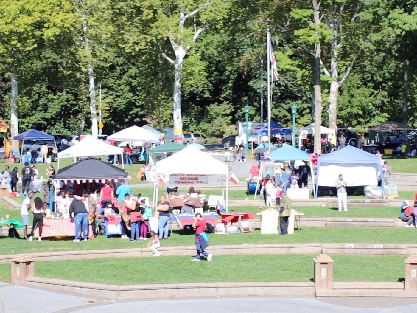 Community and vendors at the Berks Cultural Diversity Festival